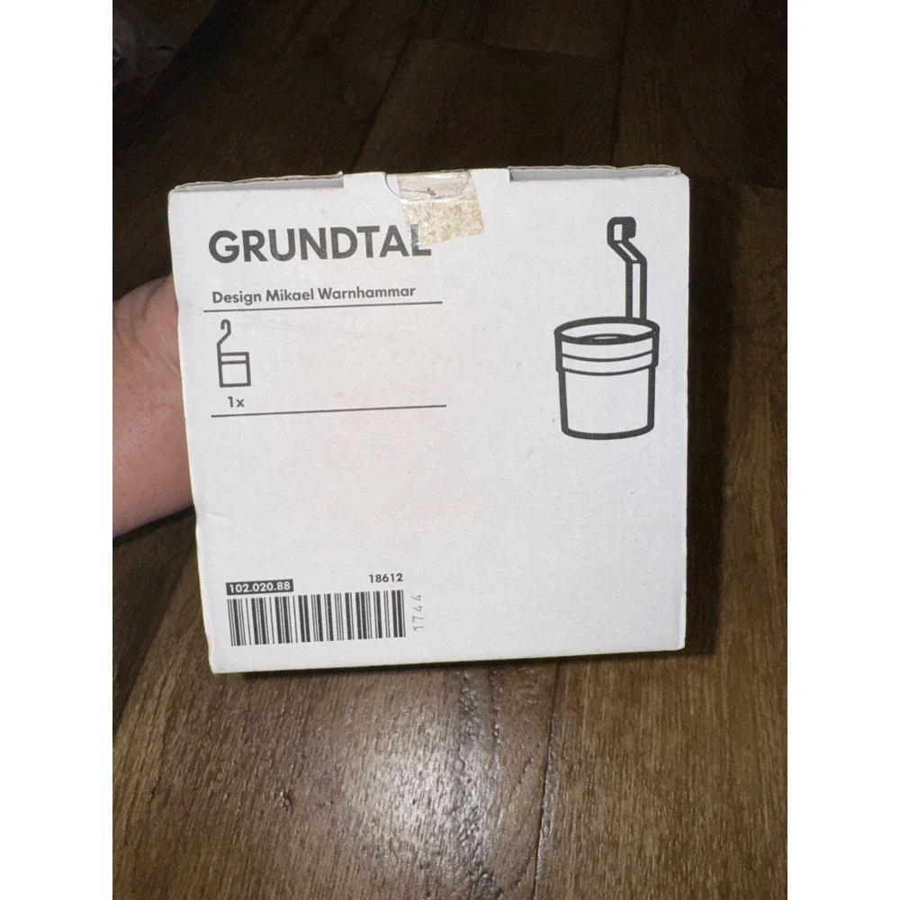 Ikea GRUNDTAL 102.020.88‎ Hanging Utensil Holder Stainless Steel New In Box